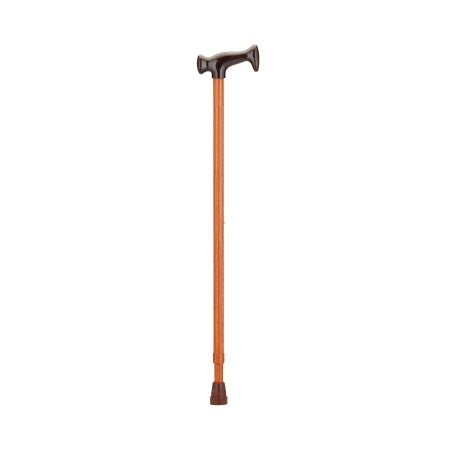 Nova Ortho-Med T-Handle Cane Aluminum 28 to 39 Inch Height Walnut