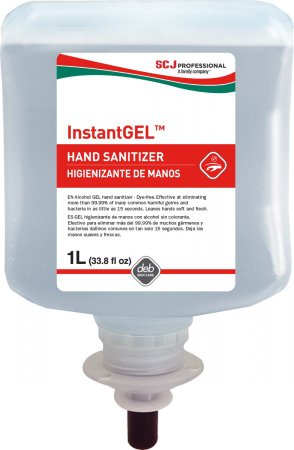 SC JOHNSON PROF USA INC Hand Sanitizer InstantGEL™ 1 Liter Ethyl Alcohol Gel Dispenser Refill Bottle