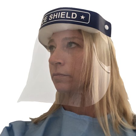 Cypress Face Shield One Size Fits Most Full Length Anti-fog Disposable NonSterile