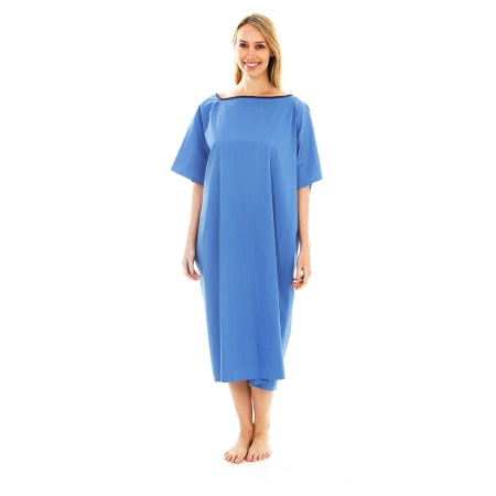Royal Blue Intl Patient Exam Gown One Size Fits Most Ceil Blue Reusable