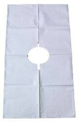 Tidi Products Exam Cape Tidi® White One Size Fits Most Open Sides Without Closure Unisex