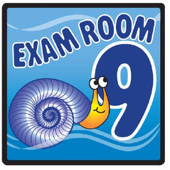 Clinton Industries Door Sign Room Sign Ocean Series Exam Room 9 - M-1168949-3239 - Each
