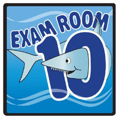 Clinton Industries Door Sign Room Sign Ocean Series Exam Room 10 - M-1168950-4230 - Each
