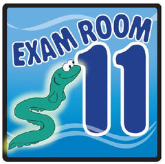 Clinton Industries Door Sign Room Sign Ocean Series Exam Room 11 - M-1168952-2426 - Each
