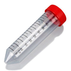 McKesson Centrifuge Tube Conical Bottom Plain 50 mL Red Screw Cap Polypropylene Tube