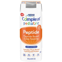 Nestle Healthcare Nutrition Pediatric Oral Supplement / Tube Feeding Formula Compleat® Peptide 1.5 Unflavored 8.45 oz. Carton Ready to Use