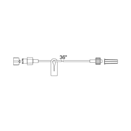 Smiths Medical EXTENSION SET, MICRO BORE W/LOCK & SLIDE CLAMP 0.2ML (50/CS) - M-1169554-4298 - Case of 50