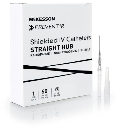 Peripheral IV Catheter McKesson Prevent® R 16 Gauge 1.16 Inch Button Retracting Safety Needle - M-1169911-4093 - Case of 200