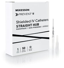 Peripheral IV Catheter McKesson Prevent® R 16 Gauge 1.16 Inch Button Retracting Safety Needle - M-1169911-4093 - Case of 200