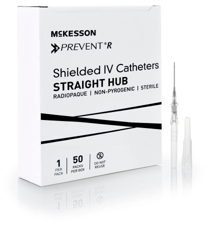 Peripheral IV Catheter McKesson Prevent® R 16 Gauge 1.16 Inch Button Retracting Safety Needle - M-1169911-4865 - Box of 50