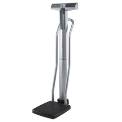 Health O Meter Column Scale with Height Rod Health O Meter® Digital Display 550 lbs / 250 kg. Capacity Chrome / Gray Battery Operated