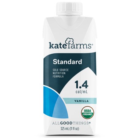 Kate Farms Oral Supplement / Tube Feeding Formula Kate Farms® Standard 1.4 Vanilla Flavor Ready to Use 11 oz. Carton