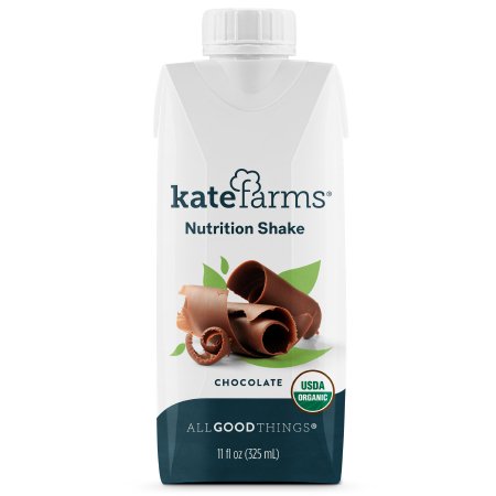 Kate Farms Oral Supplement Kate Farms® Nutrition Shake Chocolate Flavor Ready to Use 11 oz. Carton