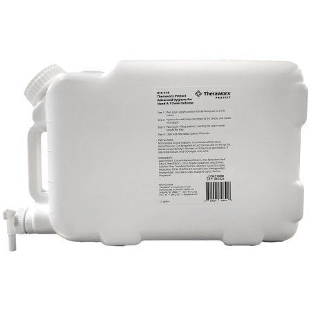 Avadim Rinse-Free Cleanser Theraworx Protect® Advanced Hygiene for Hand & T-Zone Defense Foaming 2.5 gal. Jug Orange Peel / Green Tea Scent