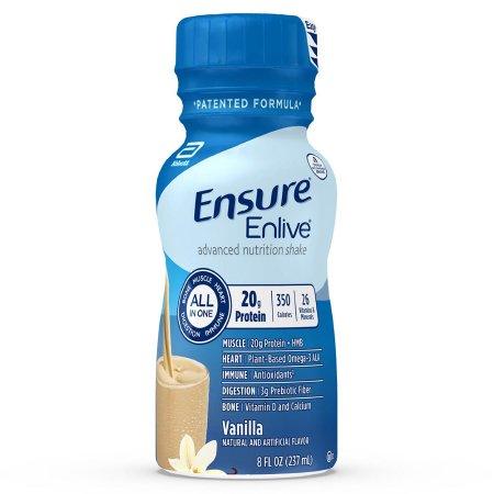 Abbott Nutrition Oral Supplement Ensure® Enlive® Advanced Nutrition Shake Vanilla Flavor Ready to Use 8 oz. Bottle