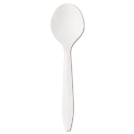 Boardwalk® Mediumweight Polystyrene Cutlery, Soup Spoon, White, 1000/Carton