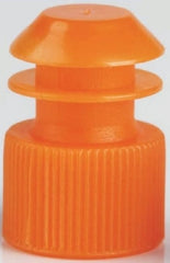 McKesson Tube Closure Polyethylene Flanged Plug Cap Orange 13 mm For Use with 13 mm Blood Drawing Tubes, Glass Test Tubes, Plastic Culture Tubes NonSterile