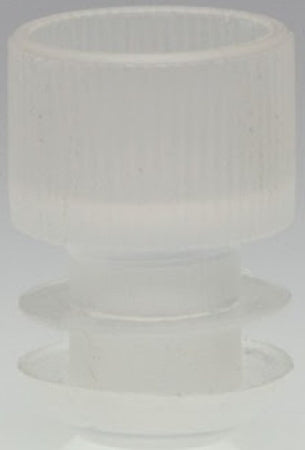 McKesson Tube Closure Polyethylene Flanged Plug Cap Natural 16 mm For Use with 16 mm Blood Drawing Tubes, Glass Test Tubes, Plastic Culture Tubes NonSterile