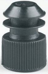 McKesson Tube Closure Polyethylene Flanged Plug Cap Black 16 mm For Use with 16 mm Blood Drawing Tubes, Glass Test Tubes, Plastic Culture Tubes NonSterile