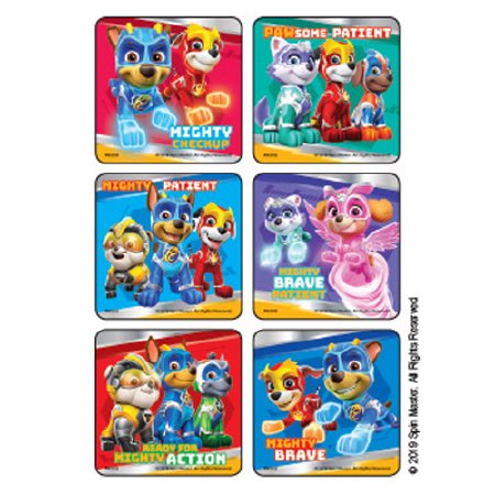 Medibadge STICKER, PAW PATROL MIGHTY BRAVE PATIENT (75/PK)