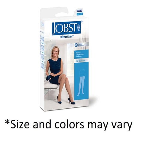 BSN Medical Compression Stocking JOBST® UltraSheer Thigh High Medium Natural Open Toe - M-865187-244 - Pair