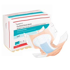 Cardinal Unisex Adult Incontinence Brief Wings™ Quilted Plus with BreatheEasy™ Technology Small Disposable Heavy Absorbency - M-1176297-3284 - Case of 96