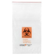 Minigrip Specimen Transport Bag with Document Pouch Lab Guard® 11 X 18 Inch Polyethylene Zip Closure Biohazard Symbol / Storage Instructions NonSterile