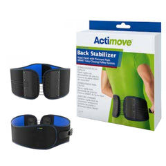 BSN Medical Rigid Panel Back Stabilizer with Pressure Pads Actimove® Sports Edition 2X-Large / 3X-Large SMART Easy-Closing-Pulley-System 45 to 49 Inch Waist Circumference Adult
