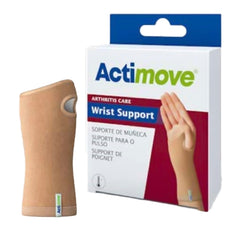 BSN Medical Wrist Support Actimove® Ceramic Fibers / Elastane / Polyamide / Polyester / Thermoplastic Polyurethane / Titanium Dioxide Left or Right Hand Beige Medium