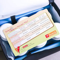 Ameda Inc Milk Storage Guideline Card Ameda® Mom's Milk