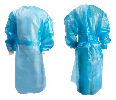 Chemotherapy Procedure Gown McKesson Medium Blue NonSterile AAMI Level 2 / ASTM D6978 Disposable