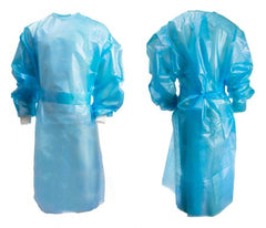 Chemotherapy Procedure Gown McKesson Large Blue NonSterile AAMI Level 2 / ASTM D6978 Disposable