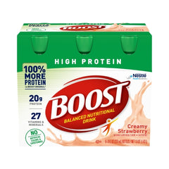 Nestle Healthcare Nutrition Oral Supplement Boost® High Protein Creamy Strawberry Flavor Ready to Use 8 oz. Bottle