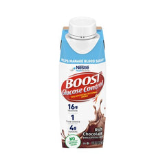 Nestle Healthcare Nutrition Oral Supplement Boost Glucose Control® Rich Chocolate Flavor Ready to Use 8 oz. Carton