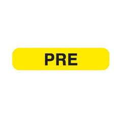 Market Lab Inc Pre-Printed Label Laboratory Use Yellow Paper Pre Black Lab / Specimen 3/4 X 1-3/5 Inch - M-1178974-2224 - Pack of 1000