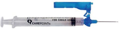 Allison Medical Inc Syringe with Hypodermic Needle Carepoint™ Safety™ 3 mL 23 Gauge 1 Inch Detachable Needle Hinged Safety Needle