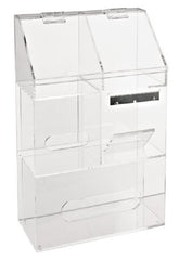 Heathrow Scientific LLC Workstation Storage Bin Clearly Safe® 5-2/5 X 10--1/2 X 17-1/3 Inch, Clear For Holding and Storage of Lab Disposables