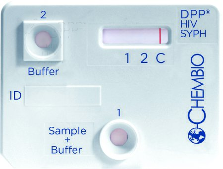 Chembio Diagnostic Rapid Test Kit DPP® Antibody Test HIV-Syphilis Whole Blood / Plasma Sample 20 Tests