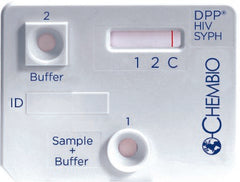 Chembio Diagnostic Rapid Test Kit DPP® Antibody Test HIV-Syphilis Whole Blood / Plasma Sample 20 Tests