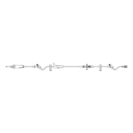 B. Braun Primary Administration Set SafeDAY™ 15 Drops / mL Drip Rate 125 Inch Tubing 2 Ports - M-1180043-2650 - Case of 50