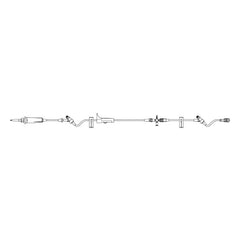 B. Braun Primary Administration Set SafeDAY™ 15 Drops / mL Drip Rate 125 Inch Tubing 2 Ports - M-1180043-2650 - Case of 50