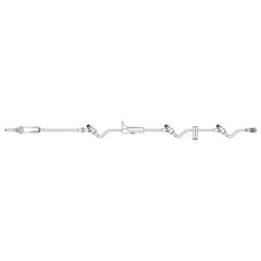 B. Braun Primary Administration Set SafeDAY™ 15 Drops / mL Drip Rate 112 Inch Tubing 3 Ports - M-1180045-4474 - Case of 50