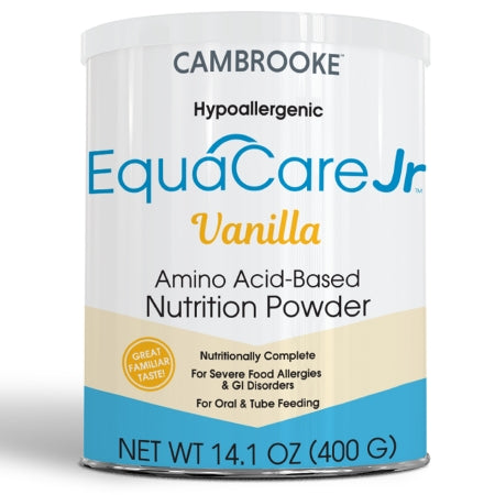 Cambrooke Therapeutics Amino Acid Based Pediatric Oral Supplememt / Tube Feeding Formula EquaCare Jr™ Vanilla Flavor 14.1 oz. Can Powder