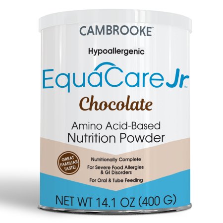 Cambrooke Therapeutics Amino Acid Based Pediatric Oral Supplememt / Tube Feeding Formula EquaCare Jr™ Chocolate Flavor 14.1 oz. Can Powder