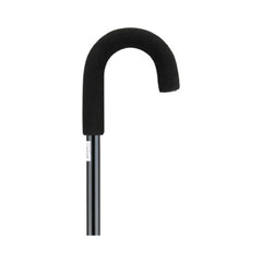 Nova Ortho-Med CANE, CURVED HANDLE BLK D/S