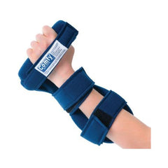 Patterson Medical Supply Hand Contracture Orthosis Comfy® Grip Headliner Fabric Left Hand Navy Blue Large