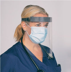 Tidi Products Wraparound Face Shield GRAB ‘N GO™ One Size Fits Most Full Length Anti-fog Disposable NonSterile