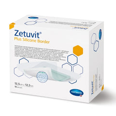 Hartmann Super Absorbent Dressing Zetuvit® Plus Silicone Border Silicone / Cellulose / Super Absorbent Polymer 8 X 10 Inch Sterile