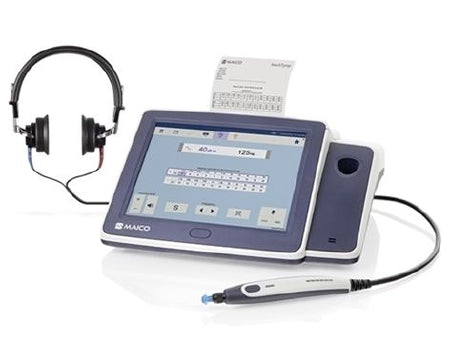 Maico Diagnostics Audiometer / Tympanometer touchTymp MI26 Pure and warble tone (pulsed and continuous)