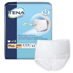 Essity HMS North America Inc Unisex Adult Absorbent Underwear TENA® Plus Pull On with Tear Away Seams X-Large Disposable Moderate Absorbency - M-1182394-4056 - Case of 56